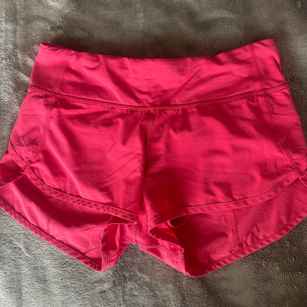 Lululemon Hot Pink Speed Up Shorts